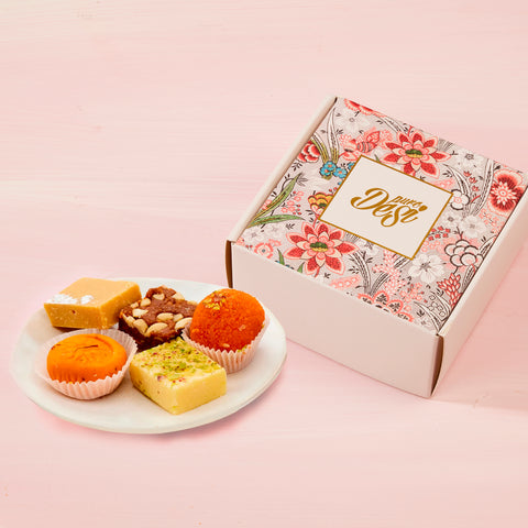 Extra Small Custom Indian Sweet Gift Box (Approx 250g) – Create Your Own