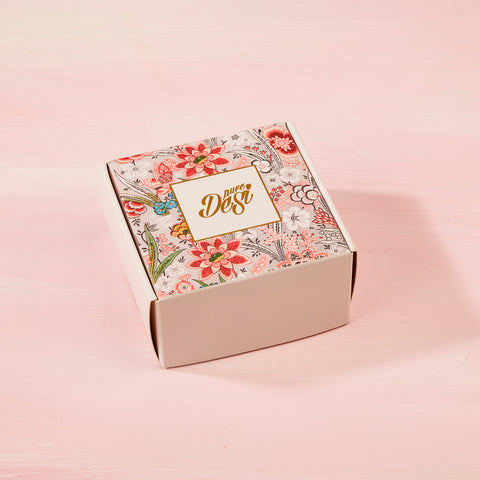 Extra Small Custom Indian Sweet Gift Box (250g)