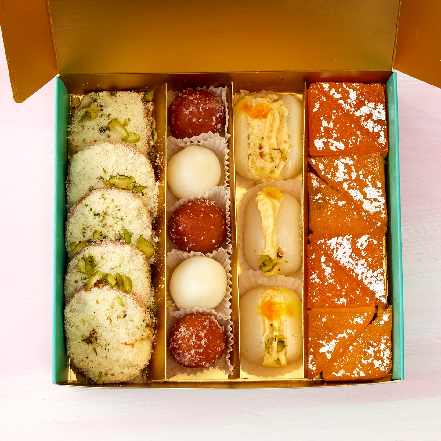 Pure Desi Large Spongy Selection Box with sweets