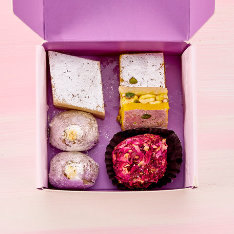 Extra Small Custom Indian Sweet Gift Box (250g)
