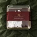 Chocolate Burfi in a clear box