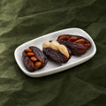 Filled dates on a plate