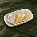 Kaju Katli on a plate