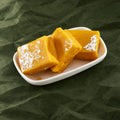 Mango Burfi on a plate