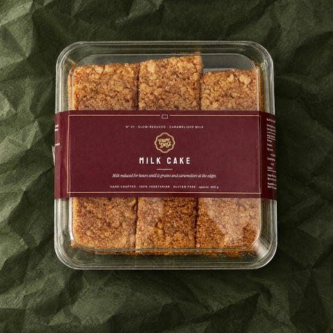 Milk Cake in a Pure Desi clear box