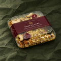 Moong Dal Halwa in a clear box