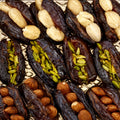 Dates filled with cashew, pistachio and almond