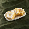 Plain Burfi on a plate