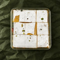 Roasted Dry Fruit Burfi in a clear box