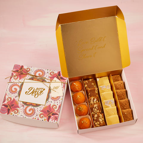 Large Pure Desi Punjabi Box with sweets
